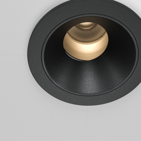 Spot LED 7W Incastrat, Maytoni, 390lm, Lumina Calda (3000K), Negru [1]