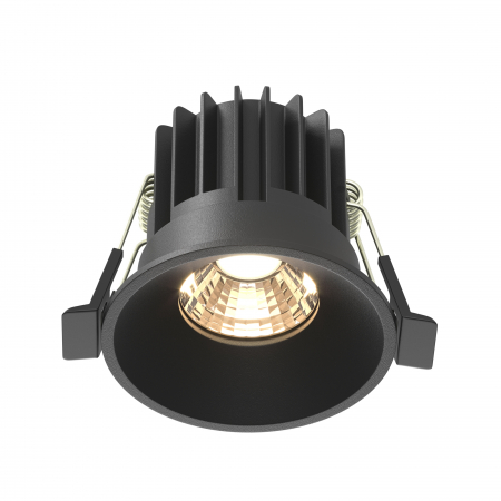 Promotii - Spot LED 7W Incastrat, Maytoni, 450lm, Lumina Calda (3000K), Negru