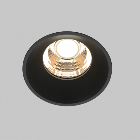 Spot LED 7W Incastrat, Maytoni, 450lm, Lumina Calda (3000K), Negru [1]
