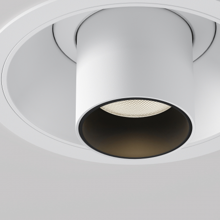 Spot LED 7W Incastrat, Maytoni, 460lm, Lumina Calda (3000K), Alb [1]