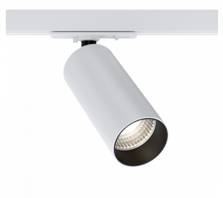 Spoturi si becuri - Spot LED pe Sina, 12W, Maytoni Focus, 900lm, Lumina Calda (3000 K), Dimabil, Alb