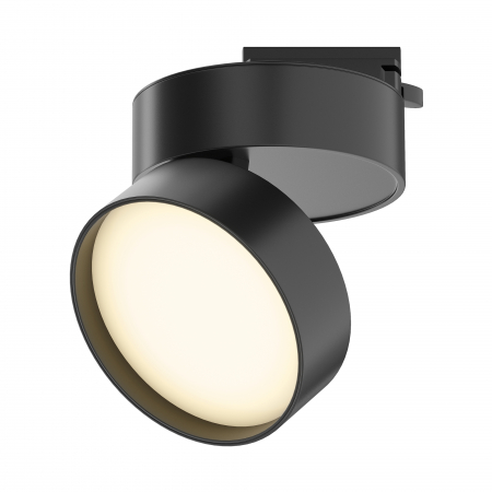 Spoturi si becuri - Spot LED pe Sina, 18W, Maytoni Onda, 1000lm, Lumina Calda (3000 K), Negru