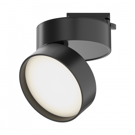 Spoturi si becuri - Spot LED pe Sina, 18W, Maytoni Onda, 1100lm, Lumina Neutra (4000 K), Negru