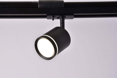 Spoturi si becuri - Spot LED pe Sina 5W, Maytoni Orlo, 200lm, Lumina Neutra (4000K), Negru