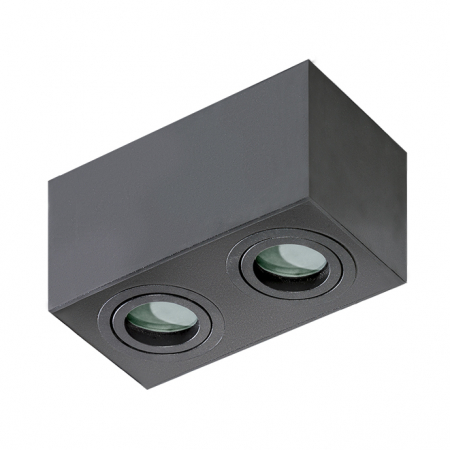 Lustra baie - Spot lumina aplicat cu 2 becuri aplicat pentru baie Halli 18cm, metal alb/negru, IP44, AZ 2879 - Azzardo