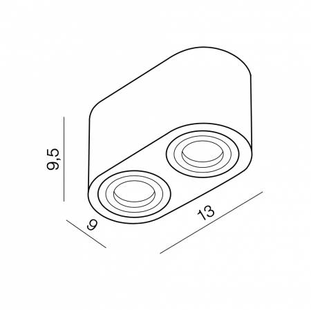 Spot lumina aplicat pentru baie cu 2 becuri Boga 13 cm crom/alb, design modern, IP44, AZ 2817 - Azzardo [2]