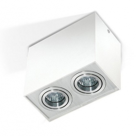 Spot lumina dublu patrat aplicat Bermu19,5 cm, metal diverse culori, design modern, AZ 1353 - Azzardo [5]