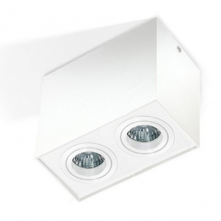 Spot lumina dublu patrat aplicat Bermu19,5 cm, metal diverse culori, design modern, AZ 1353 - Azzardo [0]