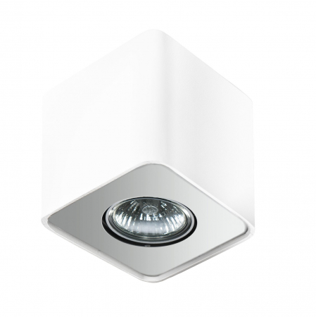 Spot lumina patrat aplicat tavan Omar 10,5x12 cm, metal diverse culori, design modern, AZ 0735 - Azzardo [1]