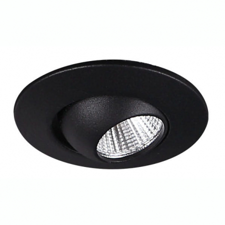 Produse - Spot lumina rotund negru/alb LED Atkins Ø5,5 cm orientare reglabila, H0105 - Maxlight