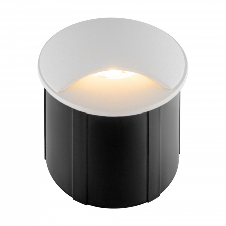 Decoratiuni gradina cu iluminare LED - Spot LED 3W Incastrat, Exterior, Maytoni, 60lm, Lumina Calda, Negru