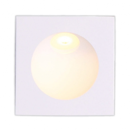 Spoturi si becuri - Spot patrat alb LED Rick 8x8 cm metal IP54, H0073 - Maxlight