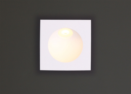 Spot patrat alb LED Rick 8x8 cm metal IP54, H0073 - Maxlight [1]