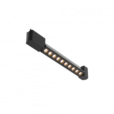 Spoturi si becuri - Spot pe Sina, 10W, Liniar, Maytoni, 620lm, Lumina Calda (3000 K), Orientabil, Negru