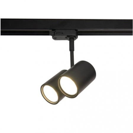 Produse - Spot pentru sina negru 2 surse ajustabile Track 15x8x18,5 cm metal, S0011 - Maxlight
