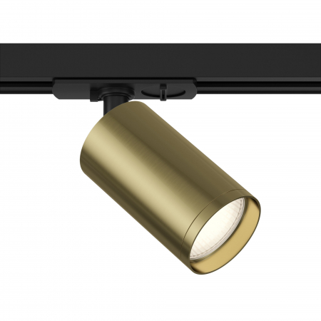 Spot pentru sina Ruza GU10 negru/auriu/auriu mat Ø52 mm, suport negru [3]