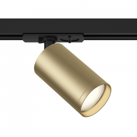 Spoturi si becuri - Spot pentru sina Ruza GU10 negru/auriu/auriu mat Ø52 mm, suport negru