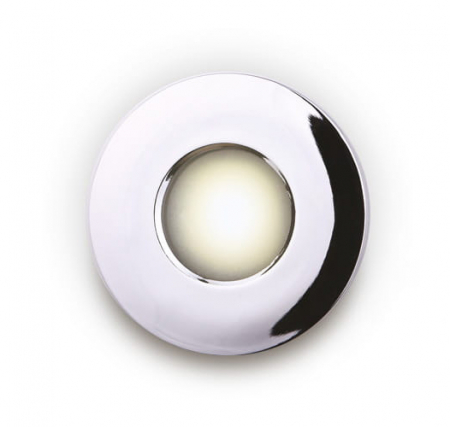 Spoturi si becuri - Spot rotund crom pentru exterior Lantin Ø 8,5 cm, IP65 din metal, H0045 - Maxlight
