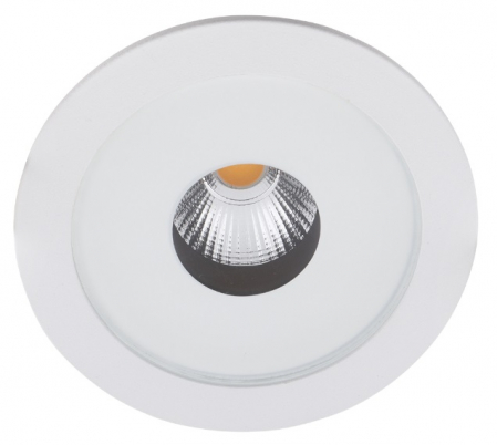 Spot rotund negru/alb iluminare LED Levon Ø 9,2 cm metal/sticla IP54, H0089 - Maxlight [1]
