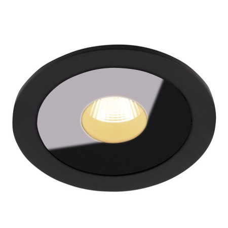 Spoturi si becuri - Spot rotund negru/alb iluminare LED Levon Ø 9,2 cm metal/sticla IP54, H0088 - Maxlight