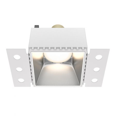 Produse - Spot Share DL051-01-GU10-SQ-WS, incastrat, alb+argintiu, IP20, Maytoni