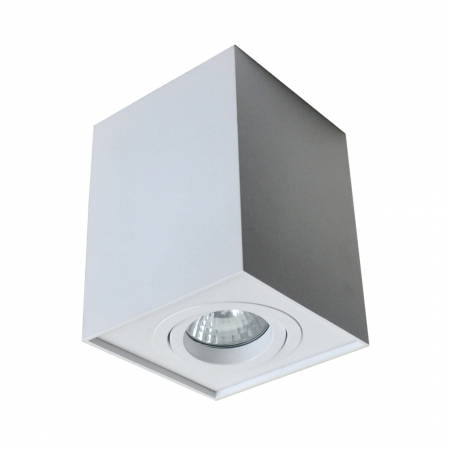 Produse - Spot tavan alb patrat tip aplicat QUADRO metal, orientare reglabila, 003064-001152 - Zumaline