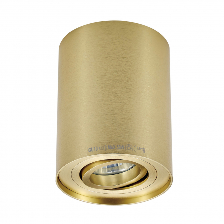 Promotii - Spot tavan auriu cilindric tip aplicat RONDOO Ø9,6x12,5 cm, orientare reglabila, 003064-024551 - Zumaline