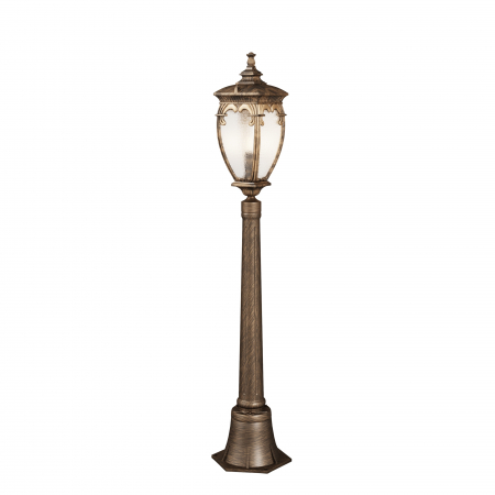 Stalp pentru exterior Fleur O414FL-01GB1, 1xE27, bronz+transparent, IP44, Maytoni [1]