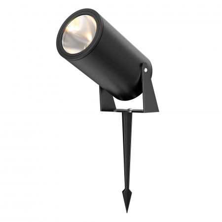 Iluminat exterior/gradina - Stalp pentru exterior LED Bern O050FL-L30GF3K, 30W, 2800lm, lumina calda, IP65, grafit, Maytoni