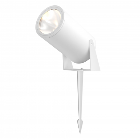 Iluminat exterior/gradina - Stalp pentru exterior LED Bern O050FL-L30W3K, 30W, 2800lm, lumina calda, IP65, alb, Maytoni