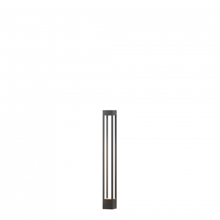 Iluminat exterior/gradina - Stalp pentru exterior LED Elbe O424FL-L10GF, 10W, 650lm, lumina calda, IP65, gri, Maytoni