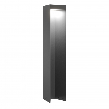 Stalp pentru exterior LED Essen O596FL-L9GR4K, 9W, 450lm, lumina neutra, IP54, gri, Maytoni [1]