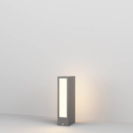 Iluminat exterior/gradina - Stalp pentru exterior LED Hof O422FL-L6GF, 6W, 200lm, lumina calda, IP65, grafit, Maytoni