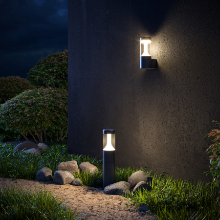Iluminat exterior/gradina - Stalp pentru exterior LED Koln O590FL-L8B4K1, 8W, 450lm, lumina neutra, IP54, negru, Maytoni