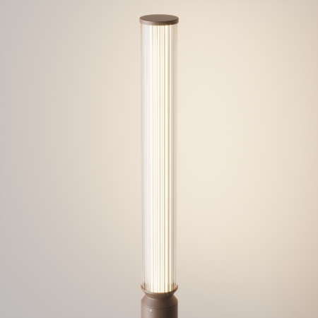 Stalp pentru exterior LED Lit O593FL-L20BR3K, 20W, 850lm, lumina calda, IP65, maro, Maytoni [1]