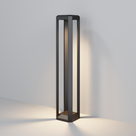 Promotii - Stalp pentru exterior LED Royal mile O019FL-L12GR3K, 13W, 680lm, lumina calda, IP65, gri, Maytoni