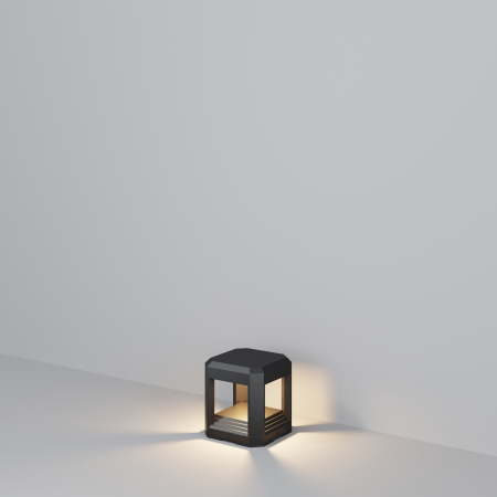 Decoratiuni gradina cu iluminare LED - Stalp pentru exterior LED Royal mile O019FL-L13GR3K, 13W, 330lm, lumina calda, IP65, gri, Maytoni