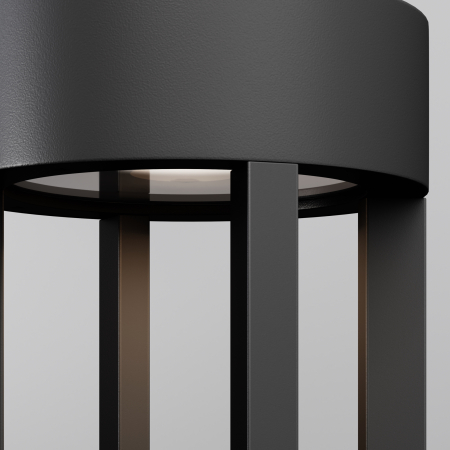 Stalp pentru exterior LED Vint O458WL-L9GF3K, 9W, 450lm, lumina calda, IP65, grafit, Maytoni [1]
