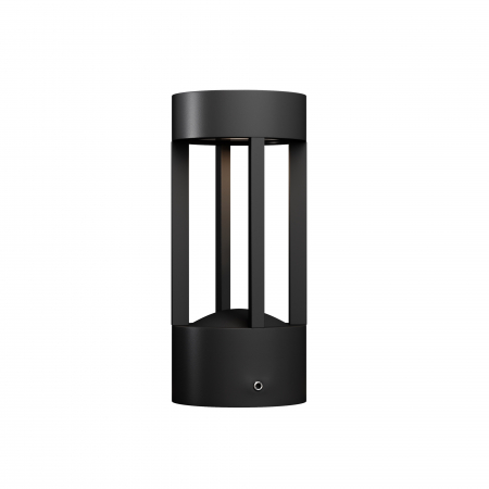 Aplice LED - Stalp pentru exterior LED Vint O458WL-L9GF3K, 9W, 450lm, lumina calda, IP65, grafit, Maytoni