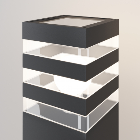 Stalp pentru exterior Unter den Linden O578FL-01B, 1xE27, negru, IP54, Maytoni [4]