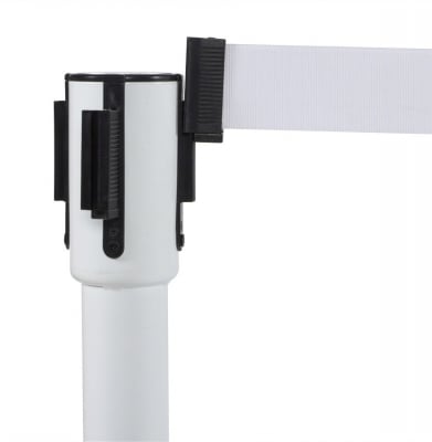 Stalpi albi de delimitare acces cu banda detasabila PUBLI 120 cm, OA00030WH - Kokoon [3]