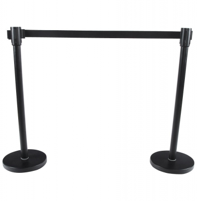 Stalpi negri de delimitare acces cu banda detasabila  PUBLI 120 cm, OA00020BL - Kokoon [2]