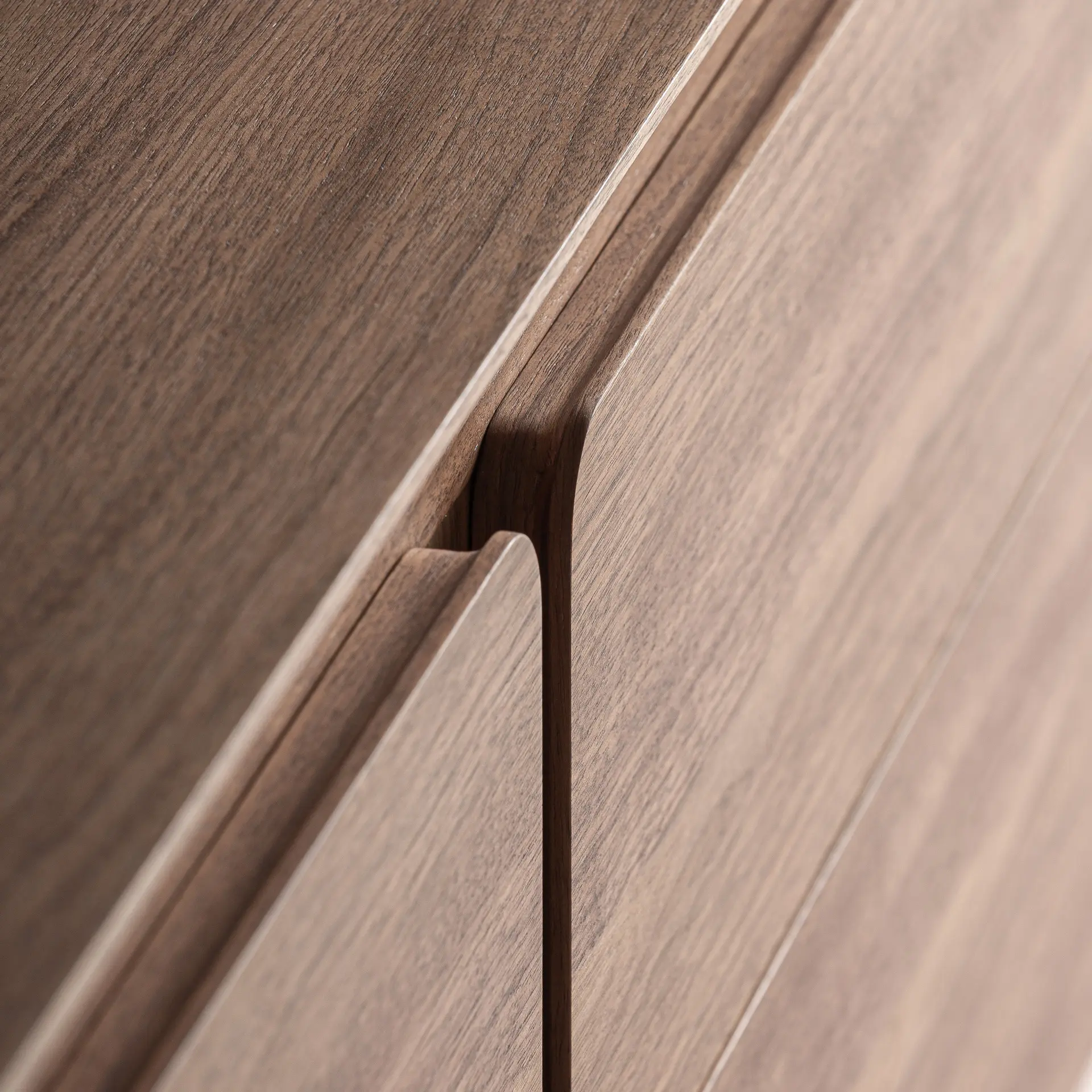 Stand Tv Sinaia 216x48x52 cm, Furnir de Ulm și Pal MDF Maro - VicalHome VicalHome 38200 [5]