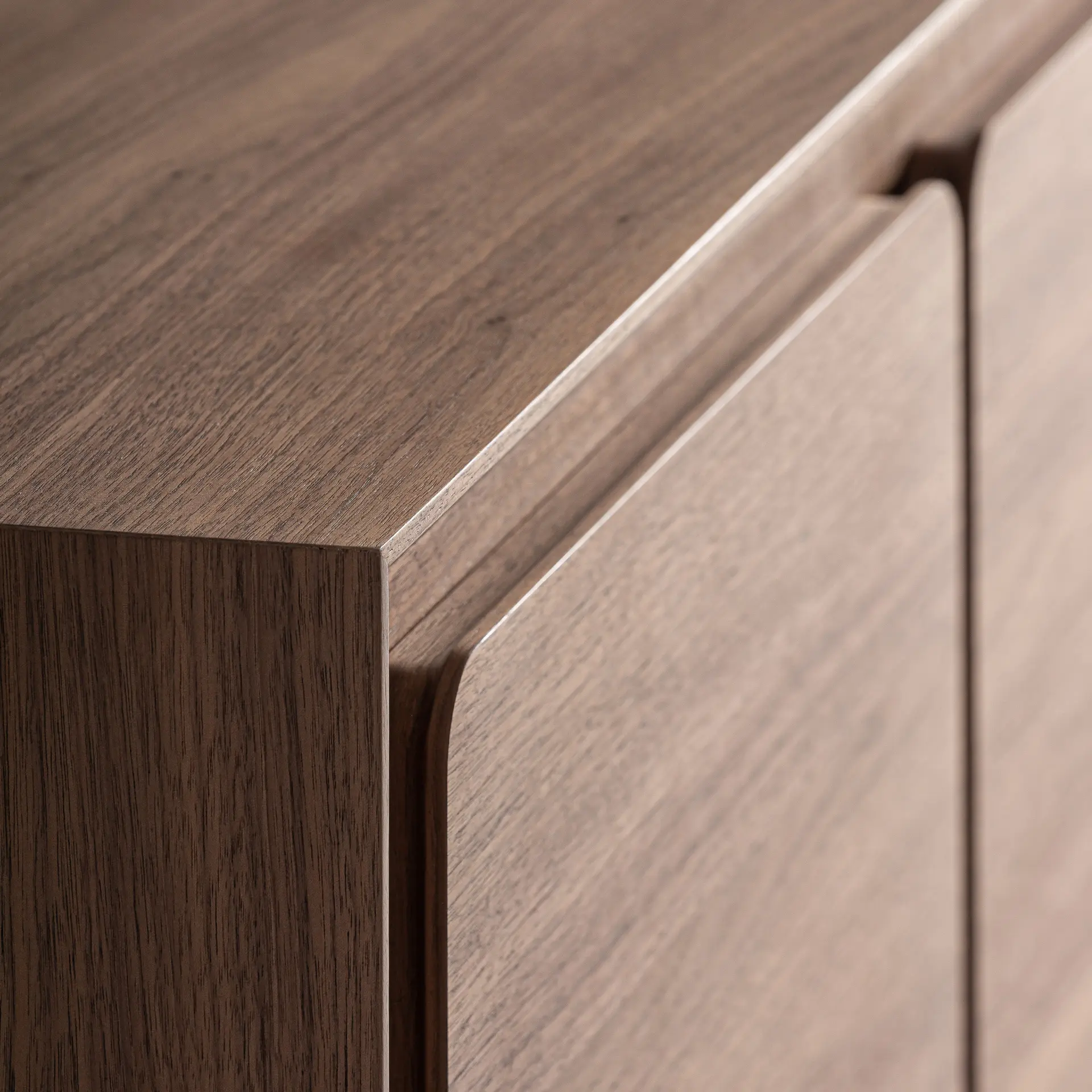 Stand Tv Sinaia 216x48x52 cm, Furnir de Ulm și Pal MDF Maro - VicalHome VicalHome 38200 [3]