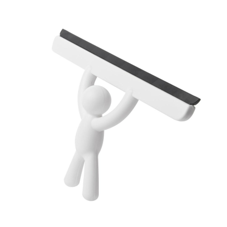 Produse - Ștergător de Duș Buddy 26x4x19 cm, Polipropilenă și Silicon Alb - Umbra