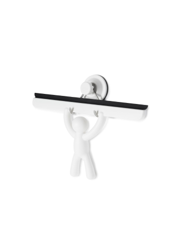 Ștergător de Duș Buddy 26x4x19 cm, Polipropilenă și Silicon Alb - Umbra [1]