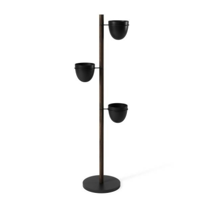 Suport flori camera cu 3 ghivece ceramice Velia 140 cm, lemn masiv fag/metal, 1013880-668 - King [10]