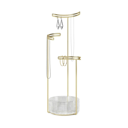 Produse - Suport pentru Bijuterii Tesora 16x16x41 cm - Umbra