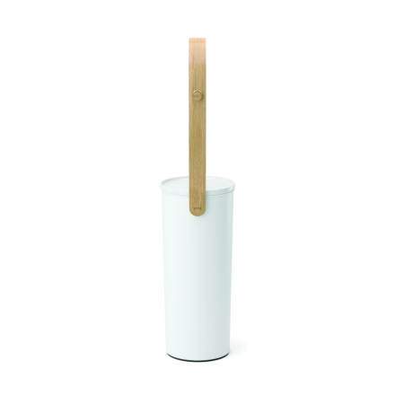 Suport pentru hârtie igienică Bellwood 18x18x68 cm, Lemn și Plastic Alb, Natural - Umbra [4]