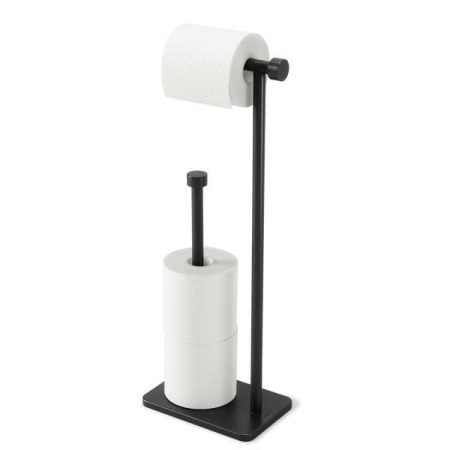Produse - Suport pentru Hârtie Igienică Cappa 19x12x50 cm, Metal Lustruit Negru - Umbra